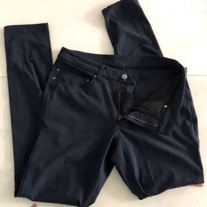 lululemon navy warpstream abc skinny pants 31x32